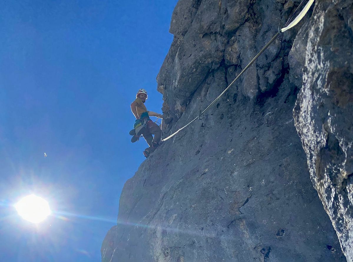 Foto aus der Route Sunny Side up, Kopfkraxen, Wilder Kaiser