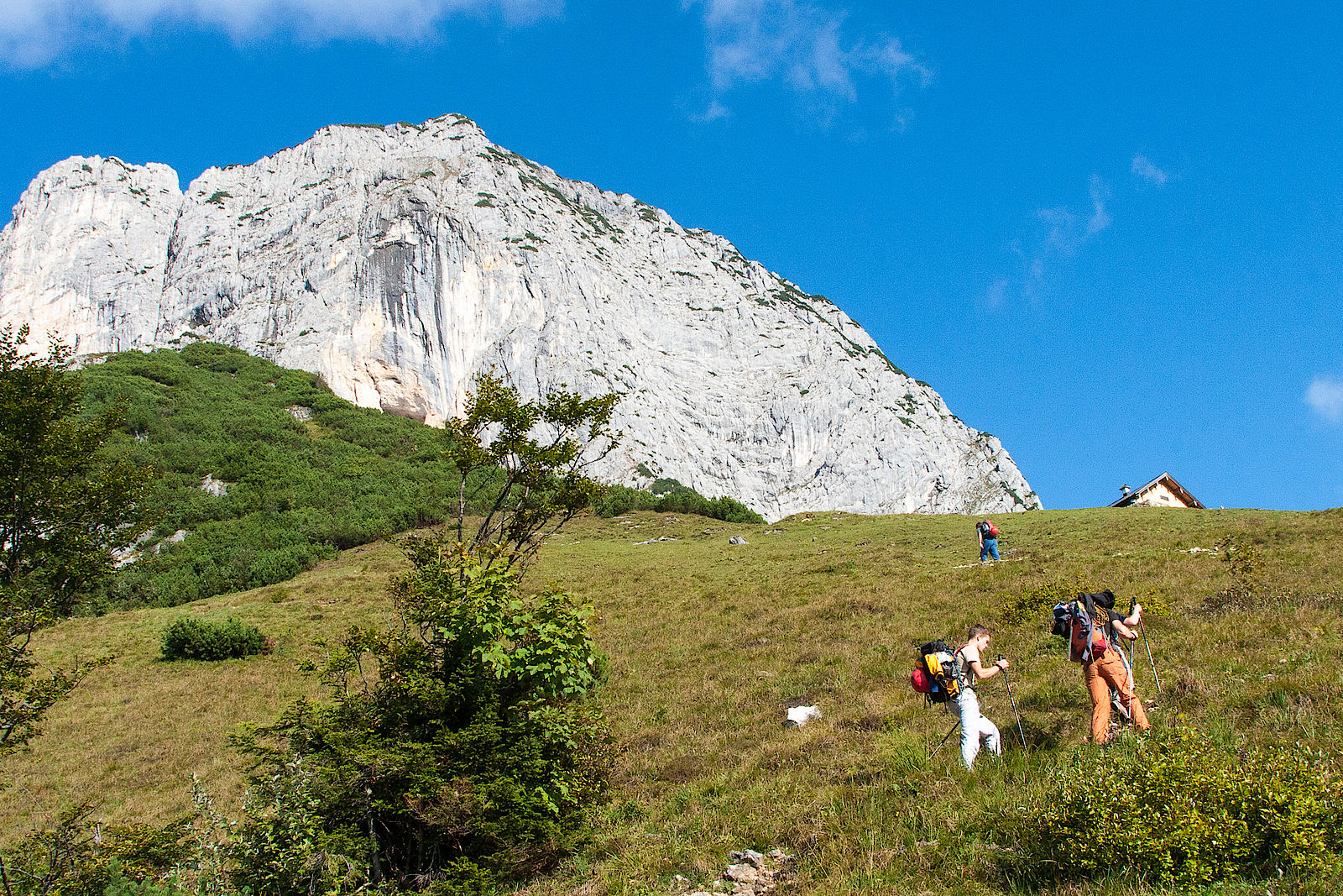 Untersberg Südwand mit dem Scheibenkaser