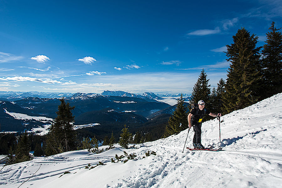 Genialer Rundblick im Gipfelhang 