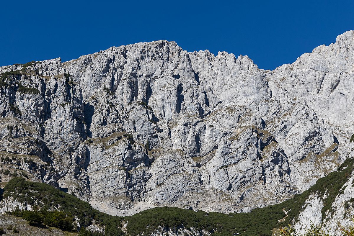 Blick zurück zur Wand