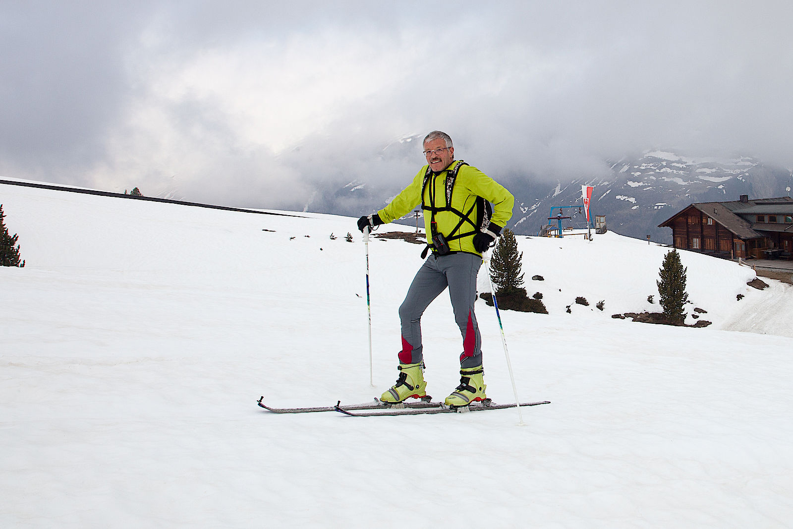 Hotelchef Sepp Thöni in Maseben auf dem Weg zur Mitterlochspitze