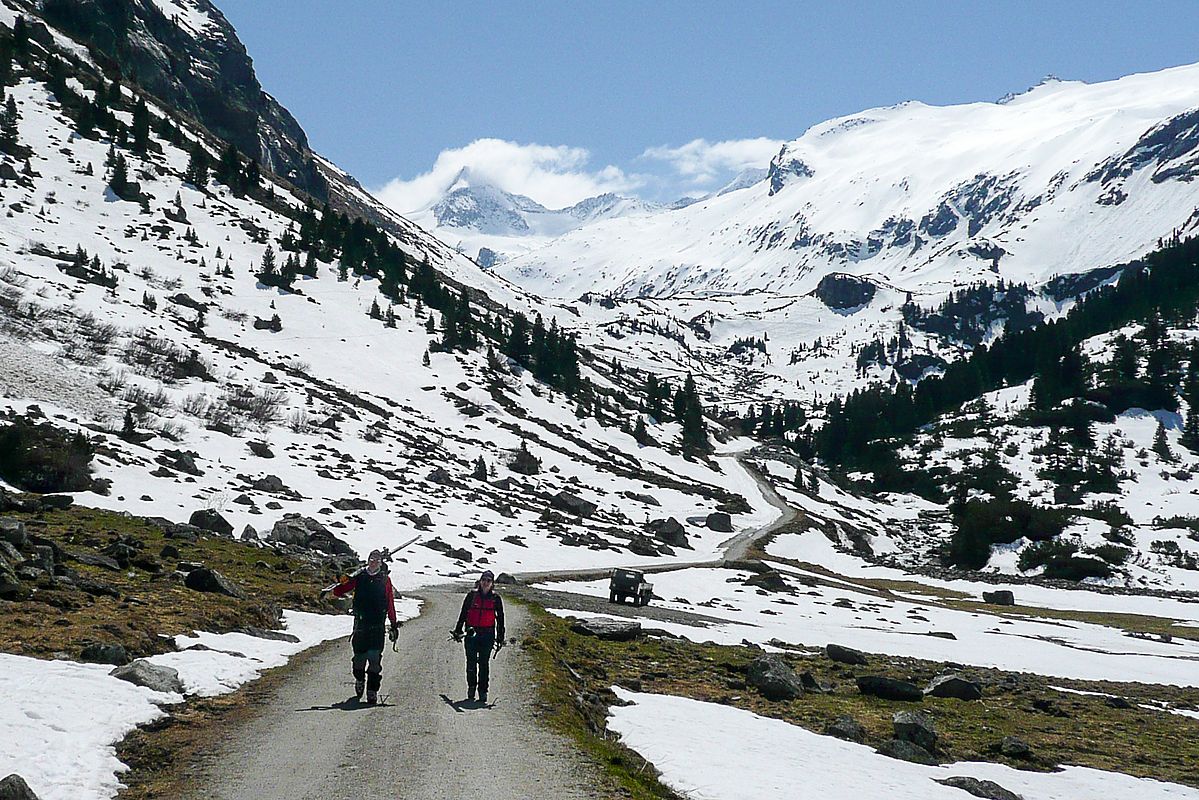 Frühjahrsbedingungen im Obersulzbachtal