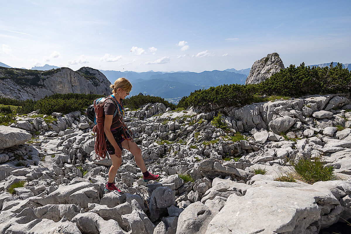 Querung über den Karst zum Pflughörndl