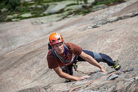 Flo in der 4. SL von "Sunset Boulevard" (6+), Hægefjell