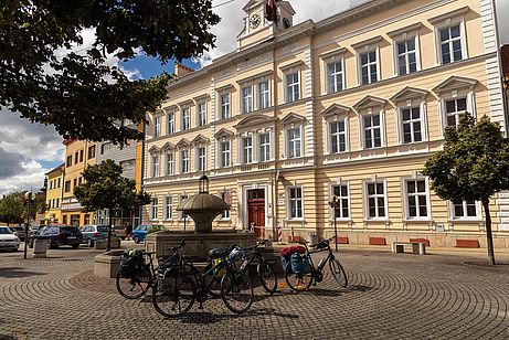 Mittagspause im netten Städtchen Kralovice