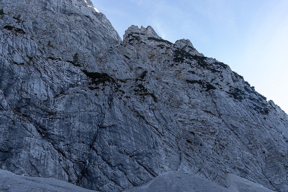 Mäßig einladend: Die Totensesselschlucht