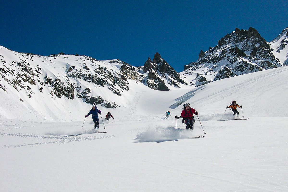 Und weiter geht die geniale Abfahrt bis zur Hütte 