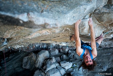 Adam Ondra in der derzeit schwersten Route der Welt: "Silence" (9c), Foto: Pavel Blazek Adam Ondra in der derzeit schwersten Route der Welt: "Silence" (9c), Foto: Pavel Blazek