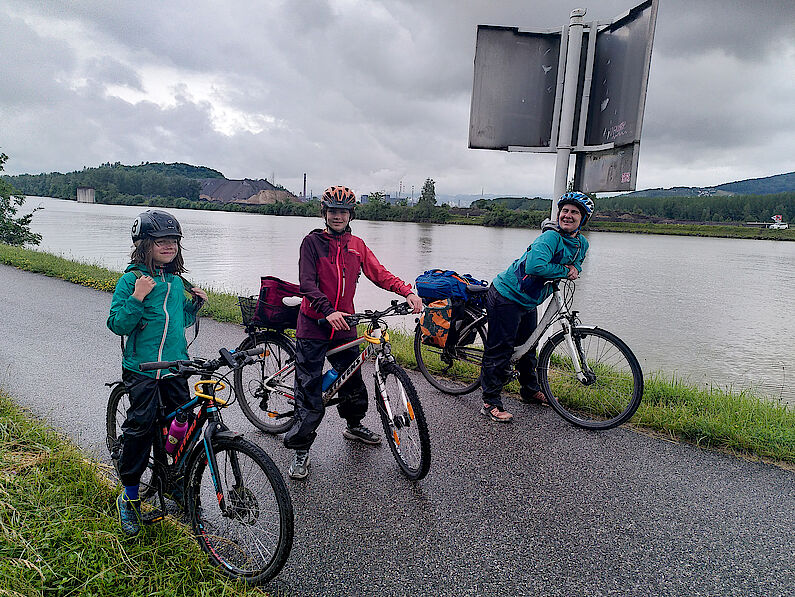 Bei Linz erreichen wir die Donau