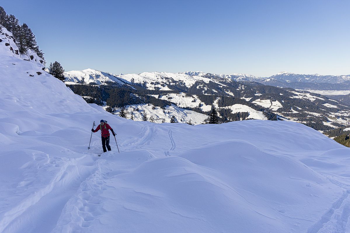 Leichter Windeinfluss im oberen Teil