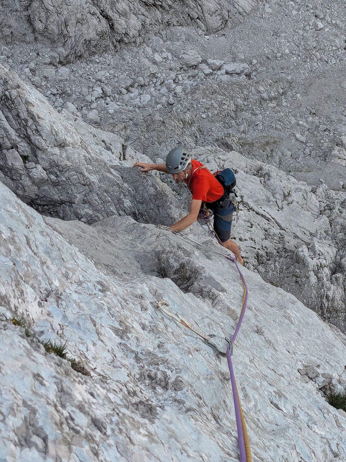 Am Ende der 2. Seillänge