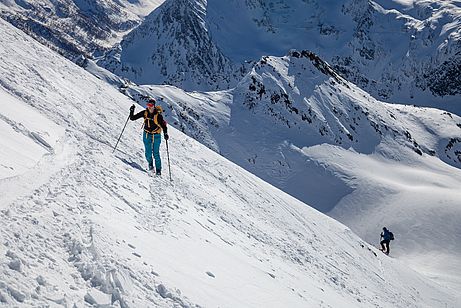 Steiler Gipfelhang zum Hinteren Kitzkogel Steiler Gipfelhang zum Hinteren Kitzkogel
