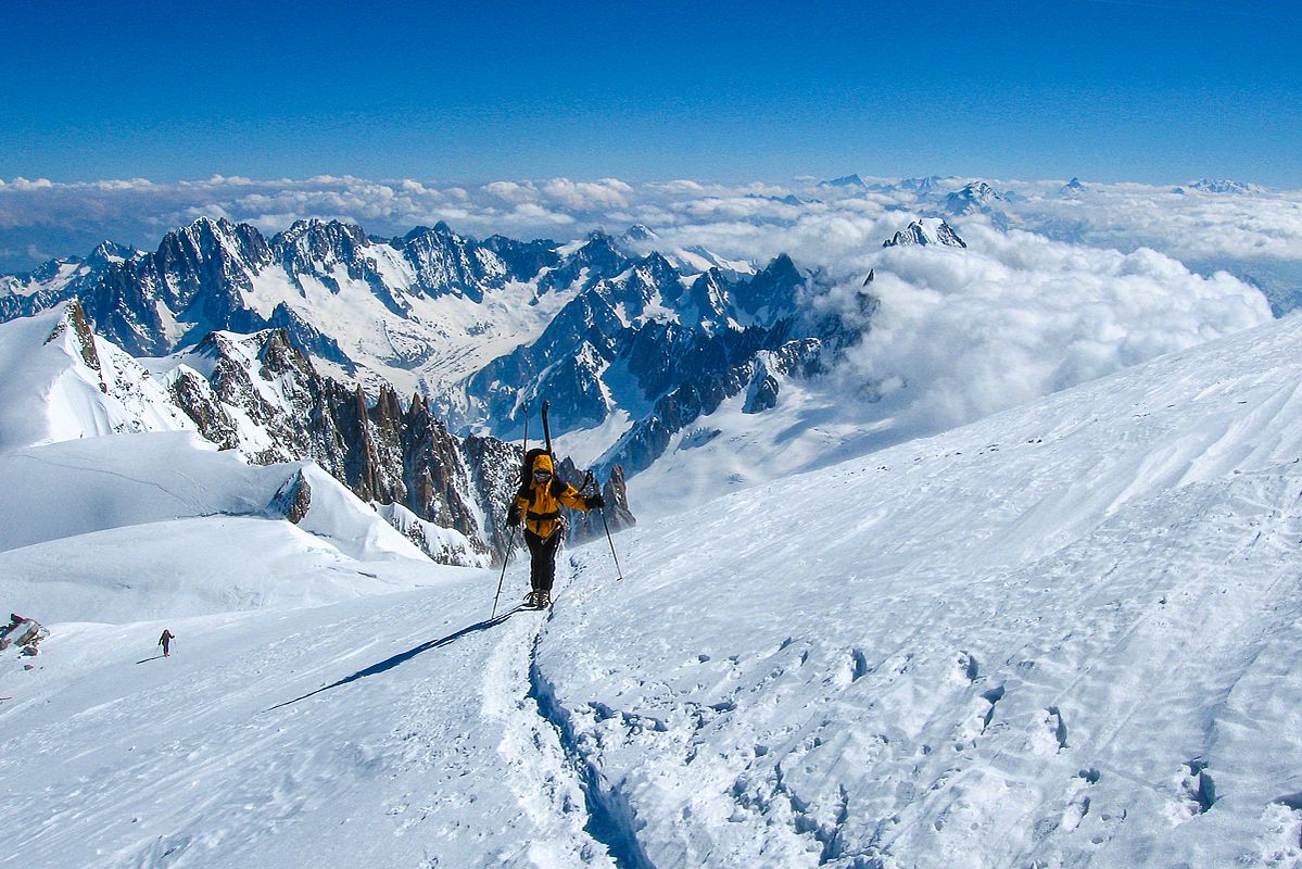 Der Gipfelanstieg zum Mont Blanc 