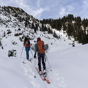 Blick in das Südostkar zwischen Kleinem Traithen und Vogelsang