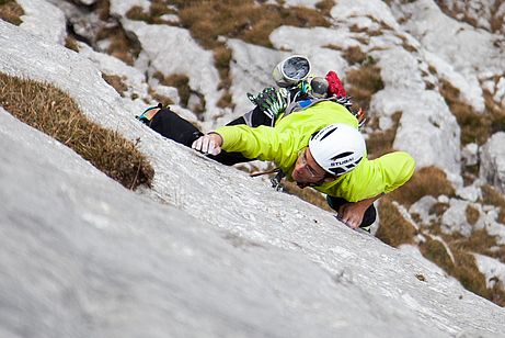 Erstklassige alpine Sportkletterroute: Wunderwelt am Hohen Göll.