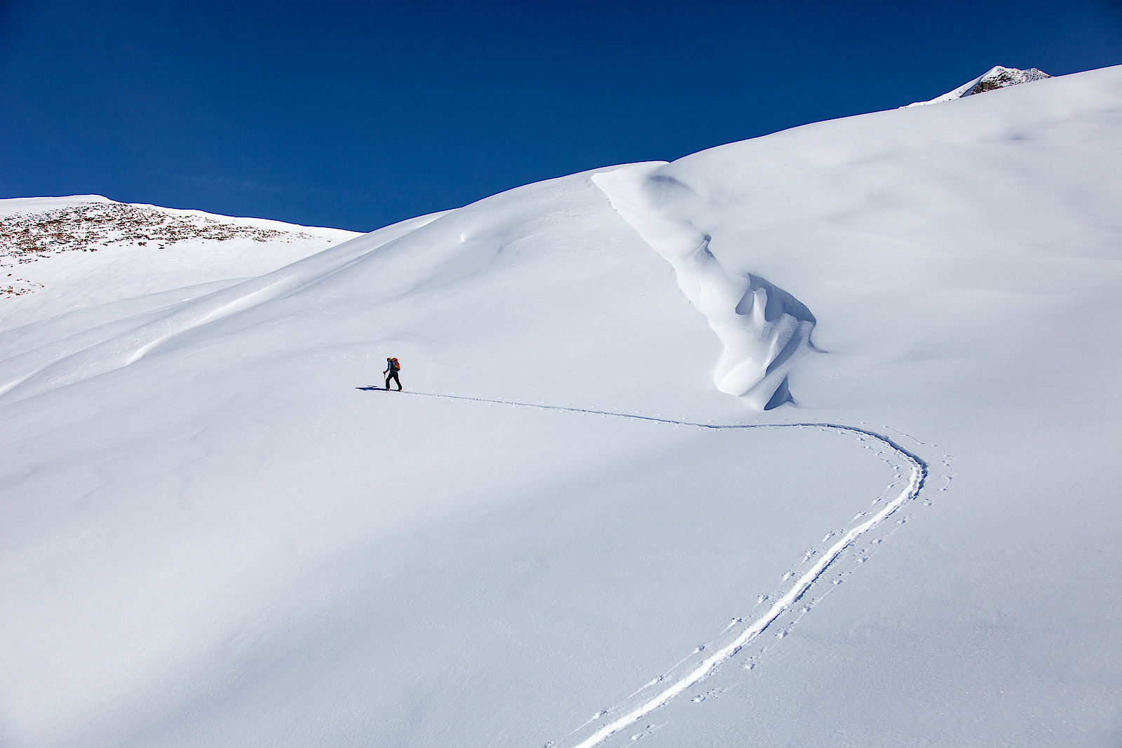  Traumhaftes Skigelände im Aufstieg zum Fischers Napf.