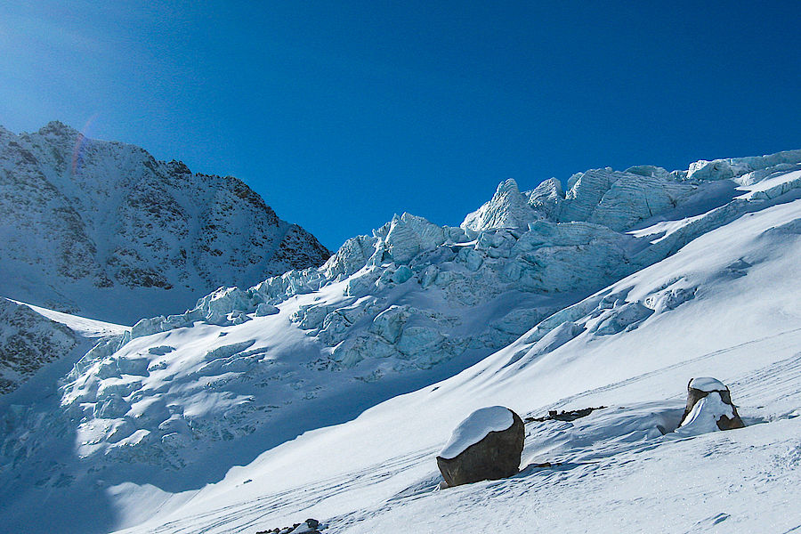 Eisbruch am Alpeiner Ferner 