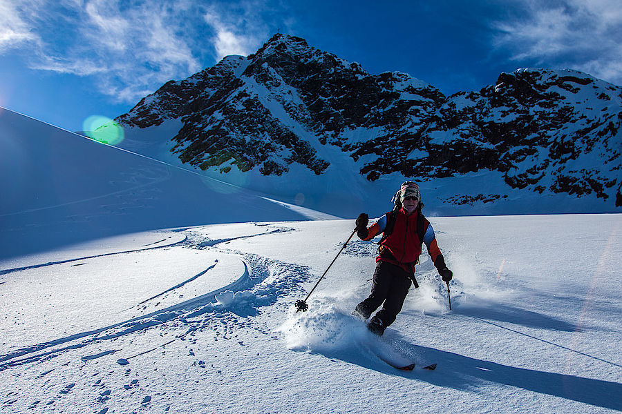 Super Schnee am Flirscher Ferner 