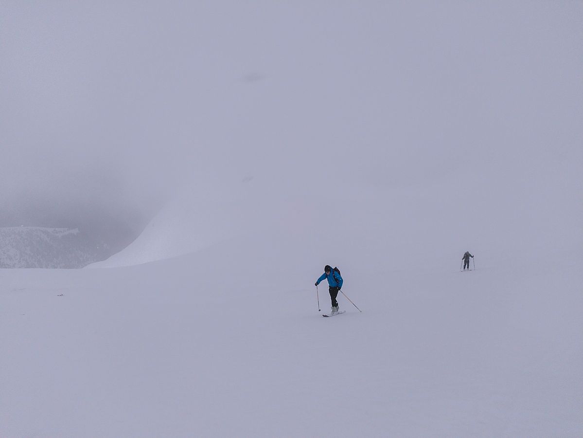 Blindflug im Gipfelbereich