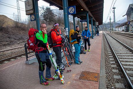 Bahnhof Sterzing bei der Rückfahrt zum Ausgangspunkt Bahnhof Sterzing bei der Rückfahrt zum Ausgangspunkt