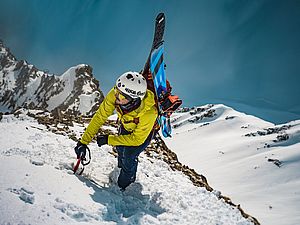 Im Needle-Coloir am Dolomitsveri