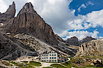 Vajolethütte im Rosengarten, Dolomiten