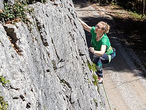 Griffige Genusskletterei am Auerwandl
