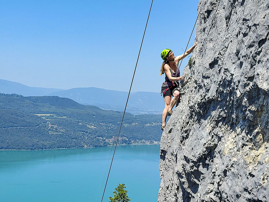 Klettern am Lac du Bourget