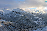 Blick heute Nachmittag vom Jenner zu den Rossfeldern, Berchtesgadener Alpen. 