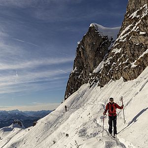 Querung unter den Rotwandköpfen