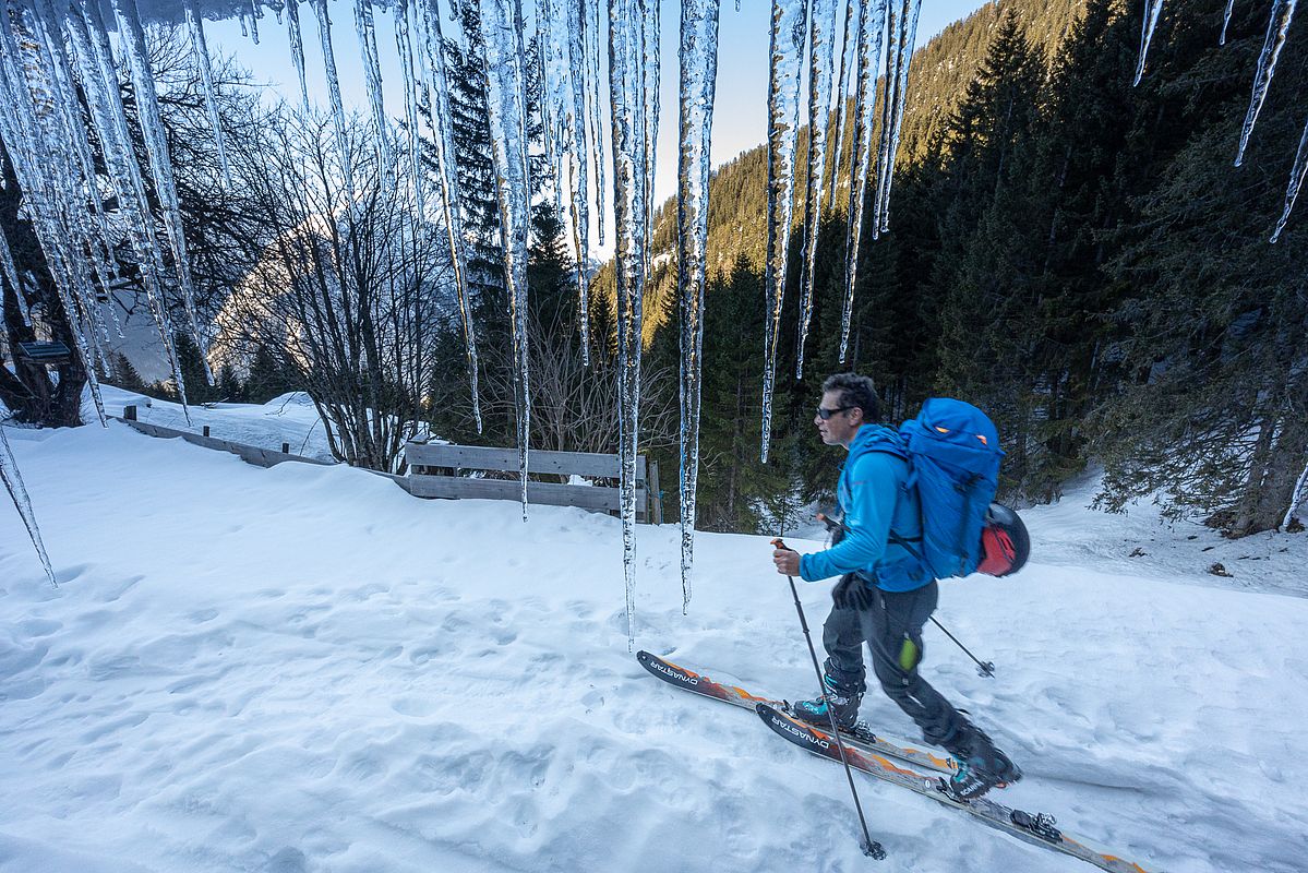 Eiszapfen an der Buchauer Alm