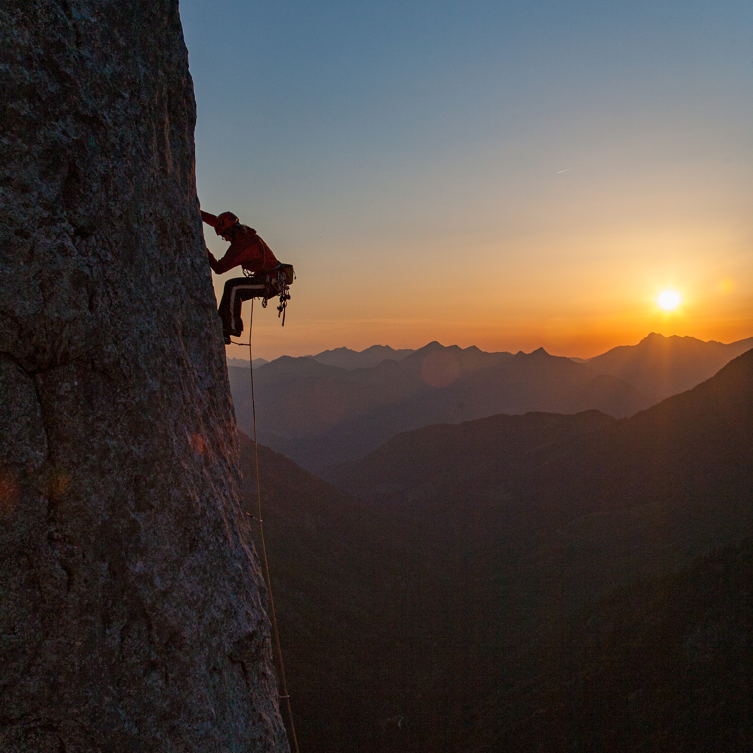 Die Kletterroute Silhouette am Totenkirchl