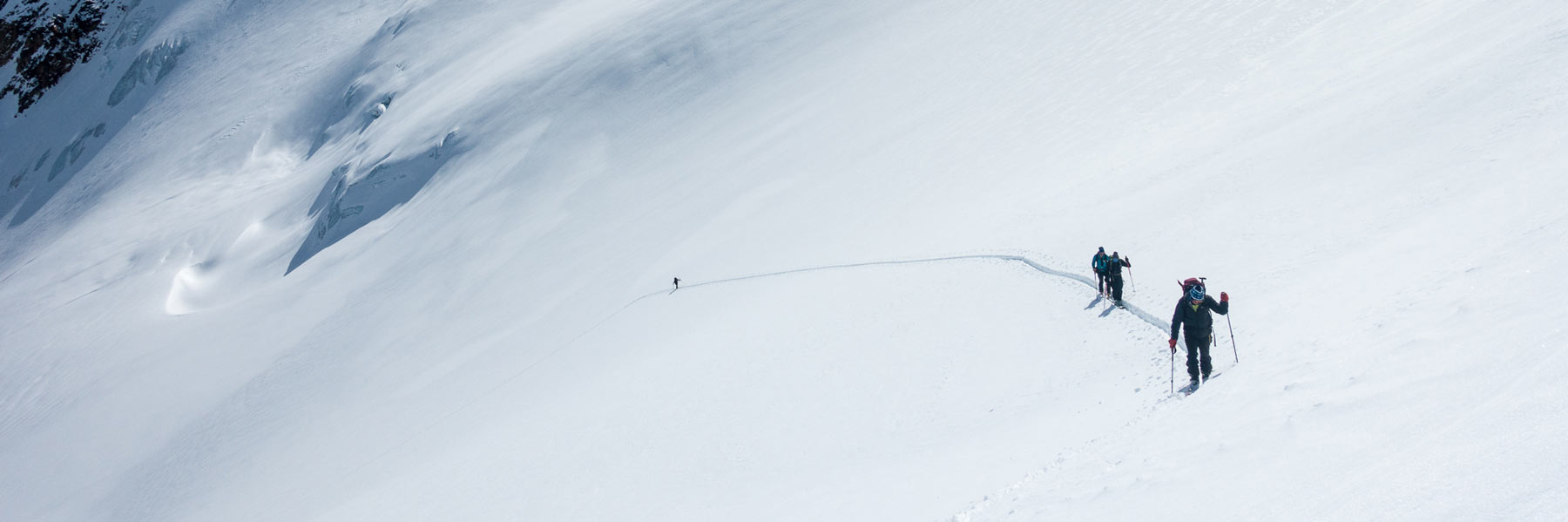 Perfekte Skihochtourenbedingungen im April am Bärenbartferner, Langtauferer Tal