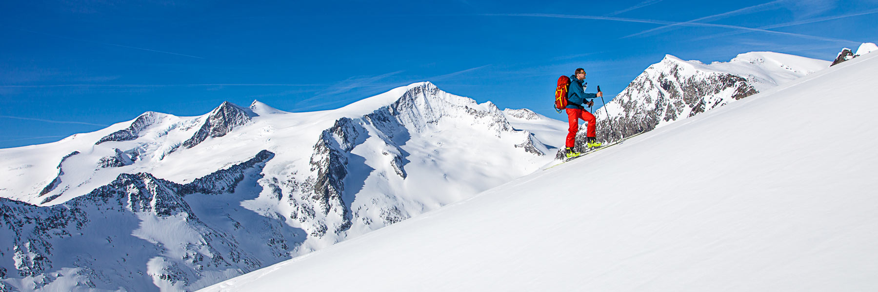 Auf dem Weg von der Fürther Hütte zum Plattigen Habach - hinten der Großvenediger.