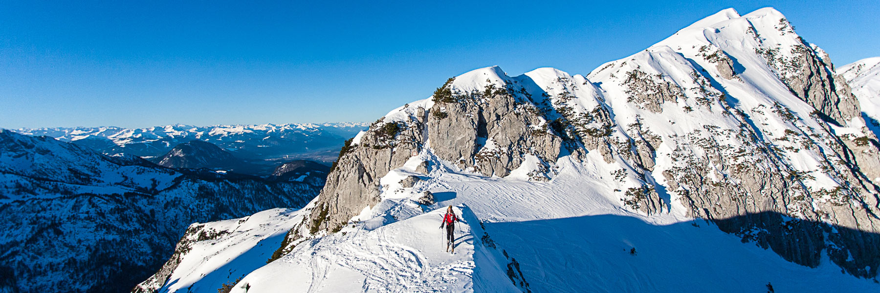 Aufstieg durchs Eggersgrinn auf die Pyramidenspitze