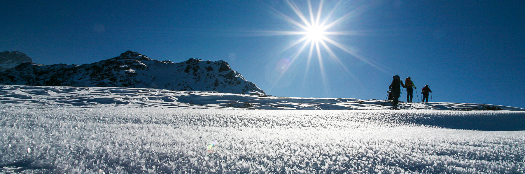 Aufstieg zum Runseck in den Karnischen Alpen