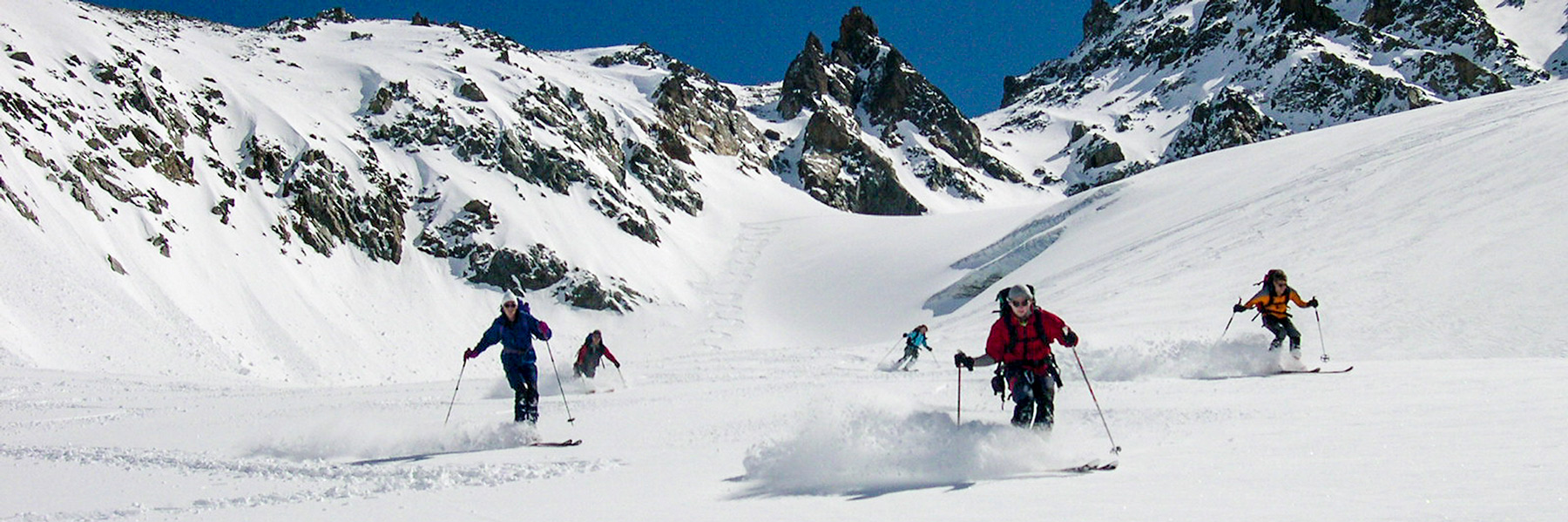 Abfahrt vom Montagne des Agneaux in der Dauphinè