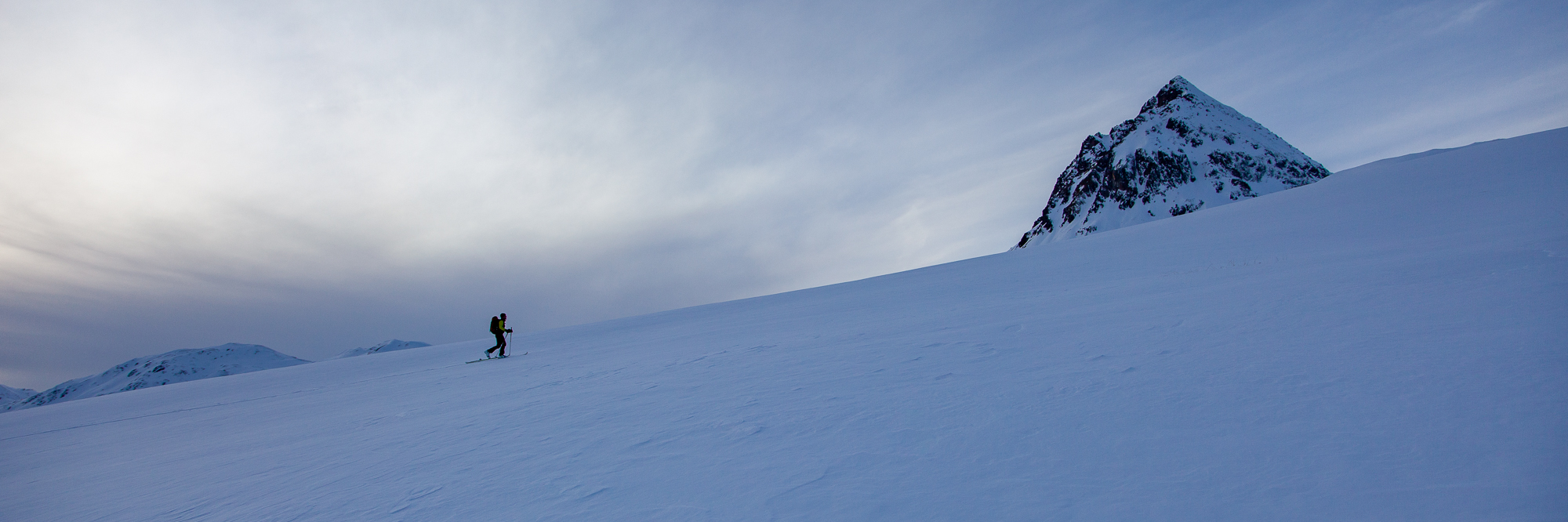 Einsamkeit auf Skitour erfordert gewissenhafte Planung