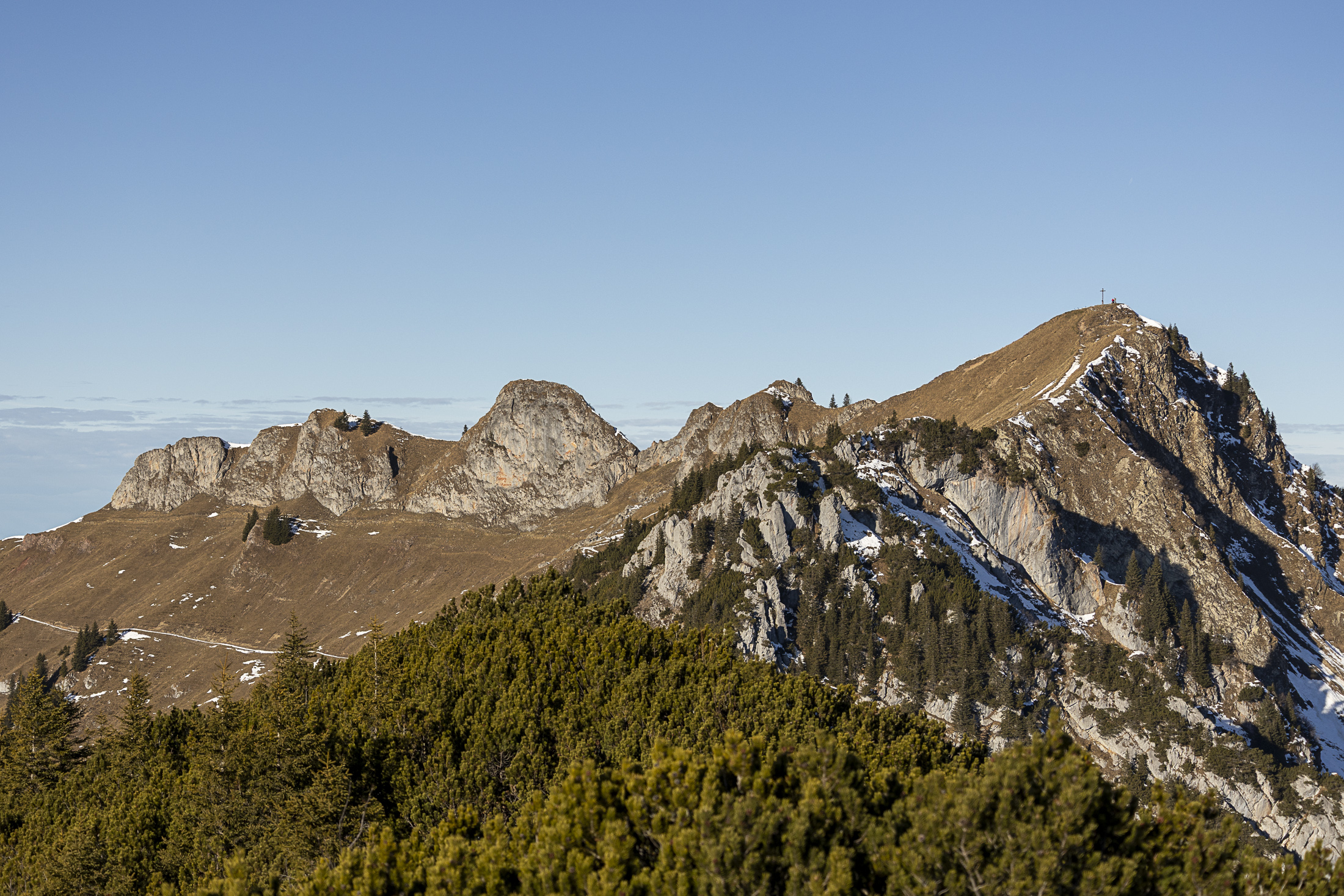 Blick zur Rotwand-Südseite vom Auerspitz