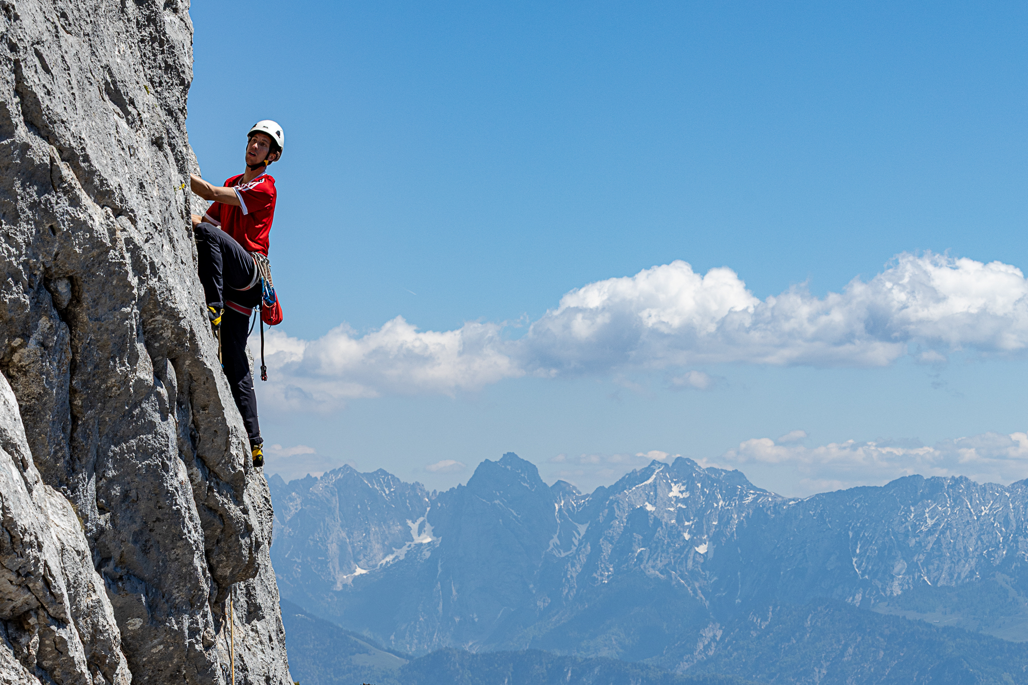 Kaiserblick Tolle Aussicht beim Klettern an der Kasererwand