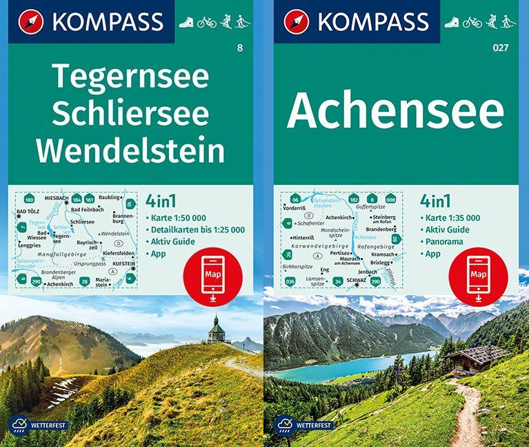 Wanderkarten vom Kompass Verlag